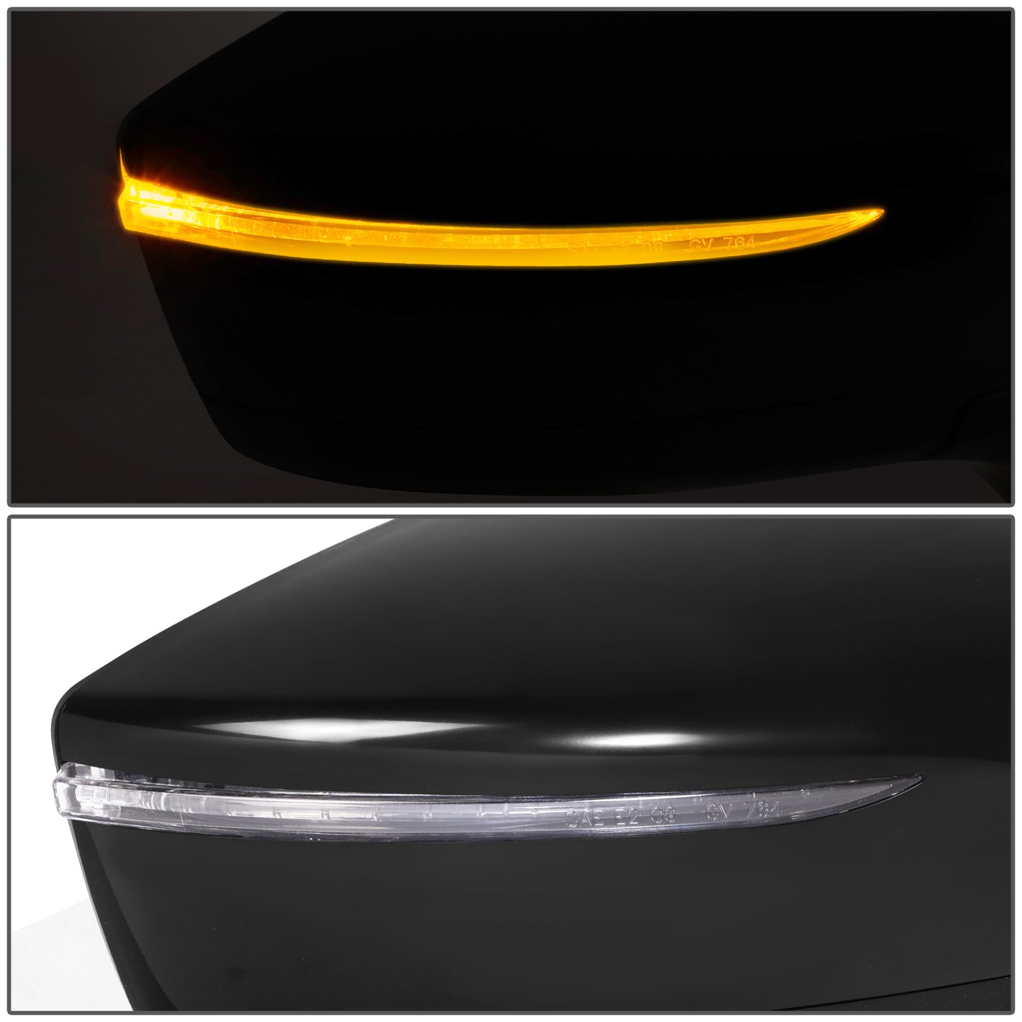 RETROVISOR MIRROR - OE STYLE - NISSAN VERSA 15-19 - WITH POWER WITH SIGNAL - PASSENGER SIDE - PAINT TO MATCH - BLACK