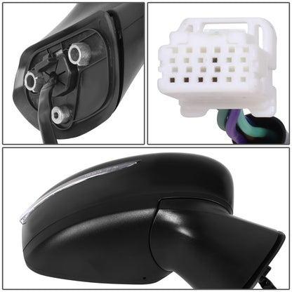 RETROVISOR MIRROR - OE STYLE - NISSAN VERSA 15-19 - WITH POWER WITH SIGNAL - PASSENGER SIDE - PAINT TO MATCH - BLACK