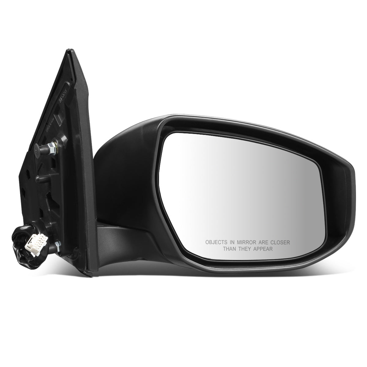 RETROVISOR MIRROR - OEM - 13-15 NISSAN SENTRA - POWERED - W/ SIGNAL LIGHT - FOLDING - BLACK MATERIAL - RIGHT