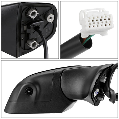 RETROVISOR MIRROR - OEM - 14-16 NISSAN VERSA NOTE - POWERED - HEATED - W/ CAMERA - FOLDING - BLACK MATERIAL - RIGHT