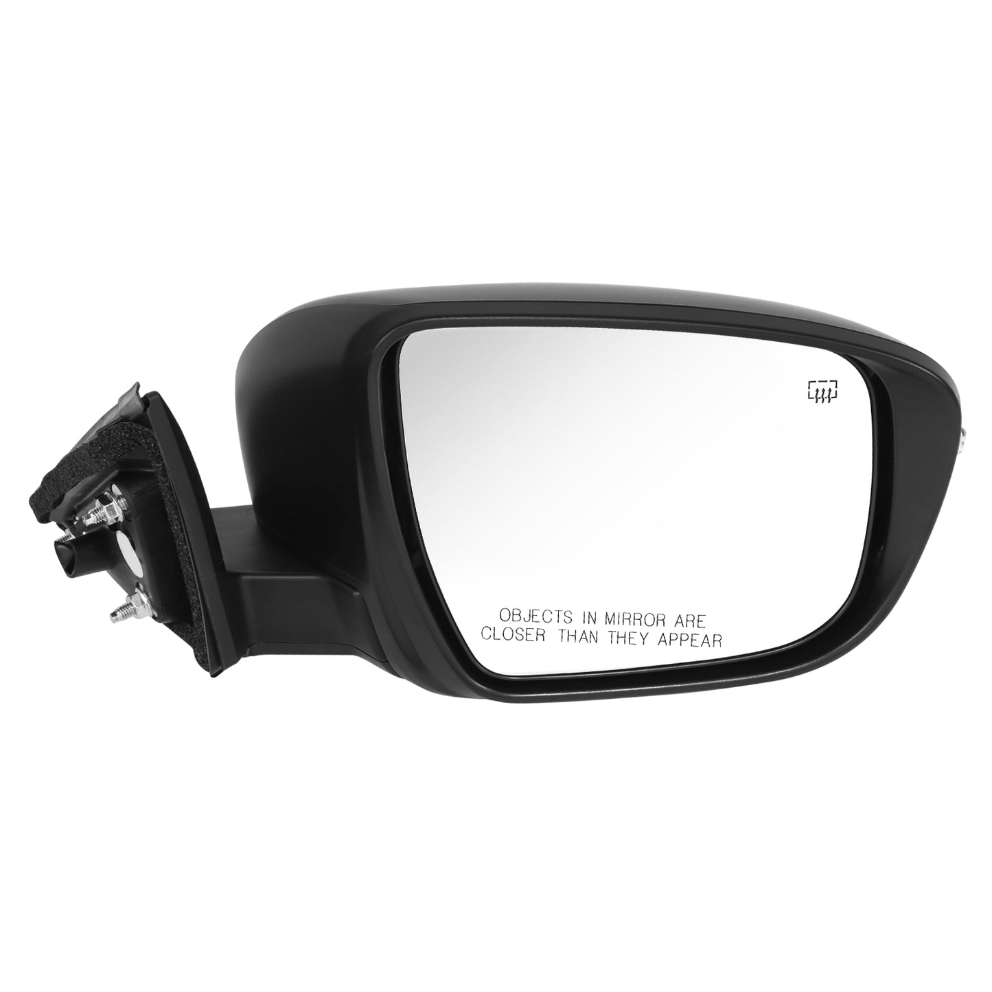 RETROVISOR MIRROR - OE STYLE - NISSAN ROGUE 14-16 - WITH POWER WITH HEATED WITH SIGNAL WITH CAMERA - PASSENGER SIDE - PAINT TO MATCH - BLACK