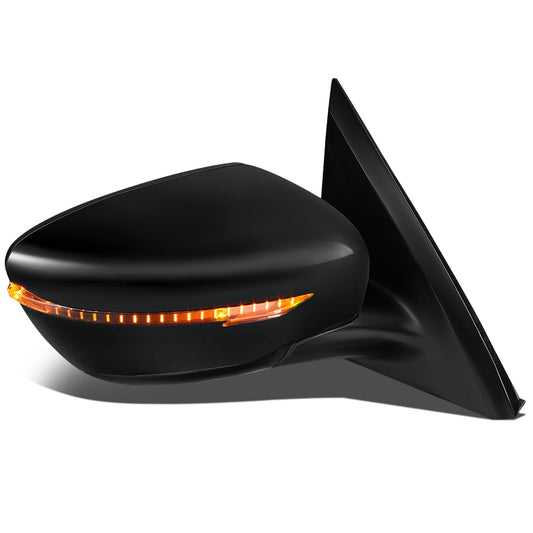 RETROVISOR MIRROR - OEM - 13-16 NISSAN PATHFINDER - POWERED - HEATED - W/ SIGNAL LIGHT - FOLDING - BLACK MATERIAL - RIGHT