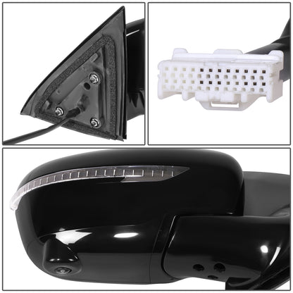 RETROVISOR MIRROR - OE STYLE - NISSAN PATHFINDER 17 - WITH POWER WITH HEATED WITH CAMERA - PASSENGER SIDE - PAINT TO MATCH - BLACK