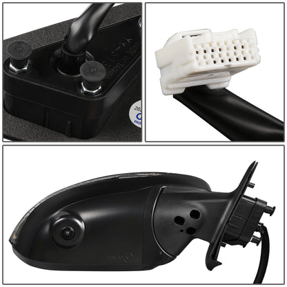 RETROVISOR MIRROR - OEM - 11-12 NISSAN JUKE - POWERED - HEATED - W/ SIGNAL LIGHT - W/ CAMERA - FOLDING - BLACK MATERIAL - RIGHT