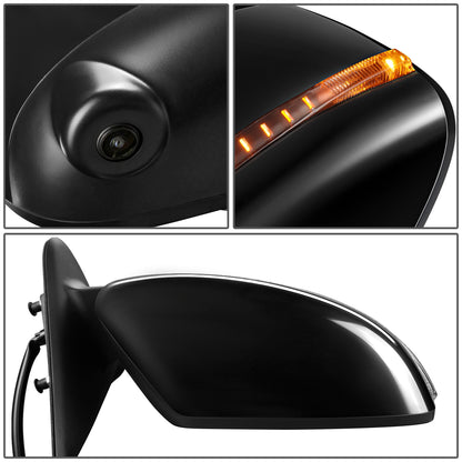 RETROVISOR MIRROR - OEM - 11-12 NISSAN JUKE - POWERED - HEATED - W/ SIGNAL LIGHT - W/ CAMERA - FOLDING - BLACK MATERIAL - RIGHT