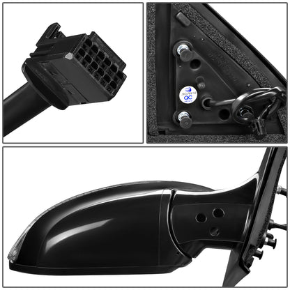 RETROVISOR MIRROR - OEM - 13-16 NISSAN PATHFINDER - POWERED - W/ SIGNAL LIGHT - FOLDING - BLACK MATERIAL - RIGHT