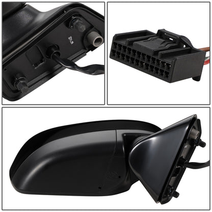 RETROVISOR MIRROR - OEM - 11-17 NISSAN QUEST - POWERED - HEATED - FOLDING - BLACK MATERIAL - RIGHT