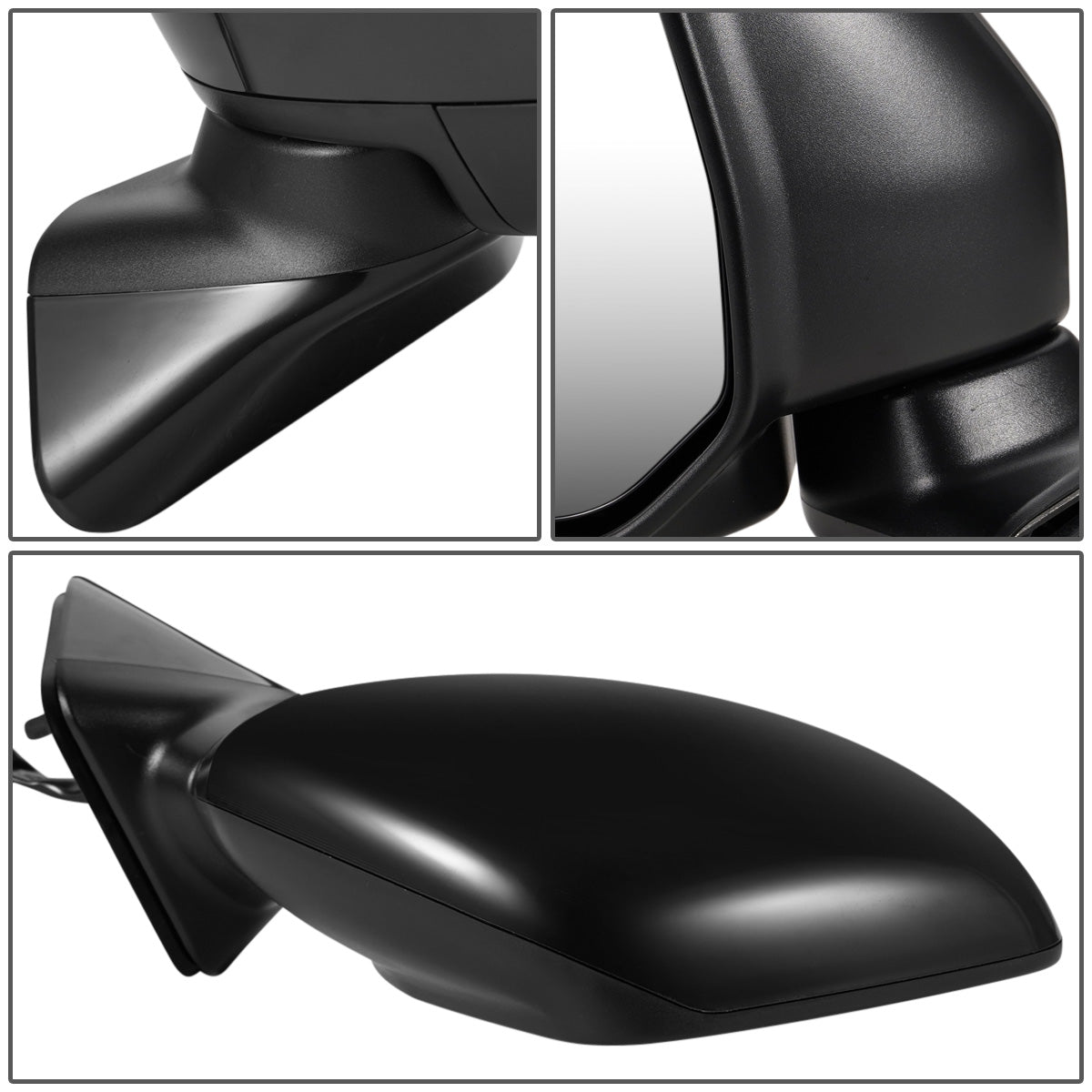 RETROVISOR MIRROR - OEM - 11-17 NISSAN QUEST - POWERED - HEATED - FOLDING - BLACK MATERIAL - RIGHT