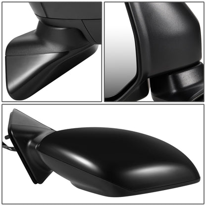 RETROVISOR MIRROR - OEM - 11-17 NISSAN QUEST - POWERED - HEATED - FOLDING - BLACK MATERIAL - RIGHT