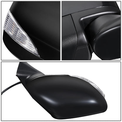 RETROVISOR MIRROR - OEM - 11-17 NISSAN QUEST - POWERED - HEATED - W/ SIGNAL LIGHT - FOLDING - BLACK MATERIAL - RIGHT