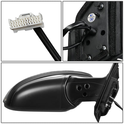 RETROVISOR MIRROR - OEM - 15-18 NISSAN MURANO - POWERED - W/ SIGNAL LIGHT - FOLDING - BLACK MATERIAL - RIGHT