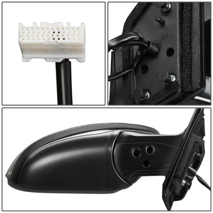 RETROVISOR MIRROR - OEM - 15-18 NISSAN MURANO - POWERED - W/ SIGNAL LIGHT - FOLDING - BLACK MATERIAL - RIGHT