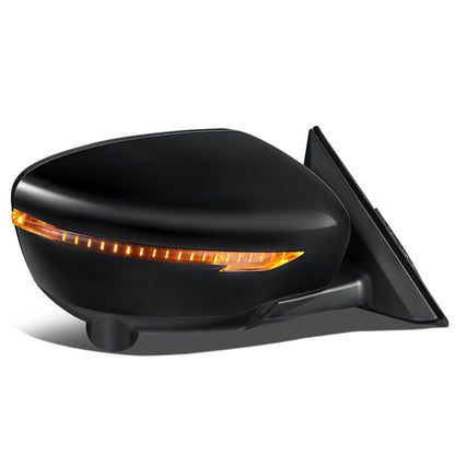 RETROVISOR MIRROR - OEM - 14-16 NISSAN ROGUE - POWERED - HEATED - W/ SIGNAL LIGHT - W/ MEMORY - FOLDING - BLACK MATERIAL - RIGHT