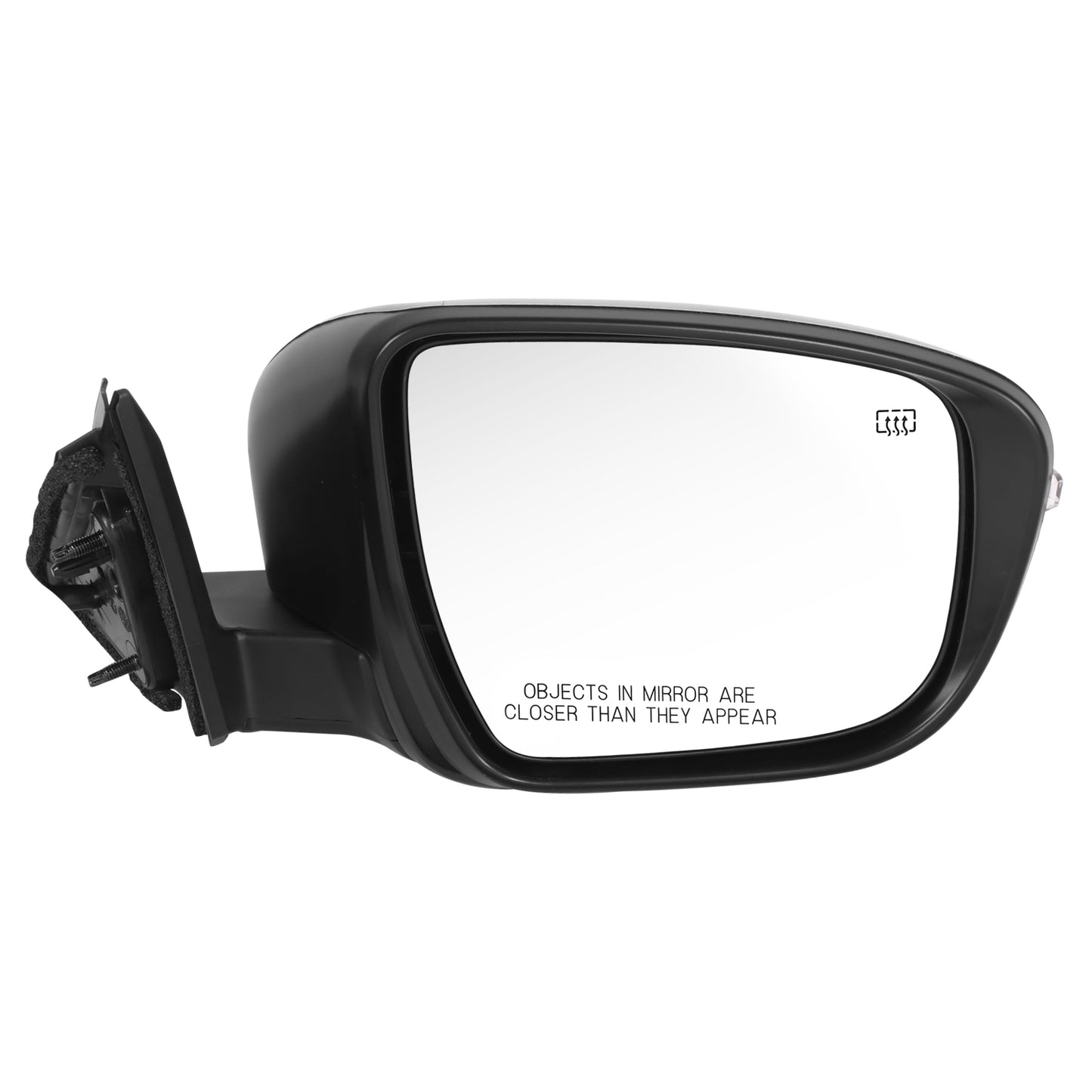 RETROVISOR MIRROR - OE STYLE - NISSAN ROGUE 17-20 - WITH POWER WITH HEATED WITH SIGNAL WITH CAMERA - PASSENGER SIDE - PAINT TO MATCH - BLACK