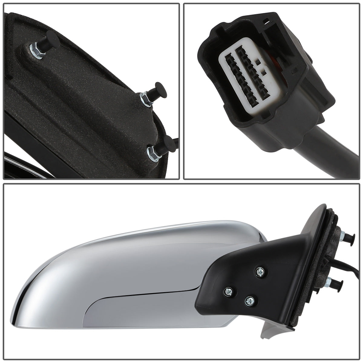 RETROVISOR MIRROR - OEM - 05-20 NISSAN FRONTIER - POWERED - HEATED - FOLDING - CHROME COVER - RIGHT