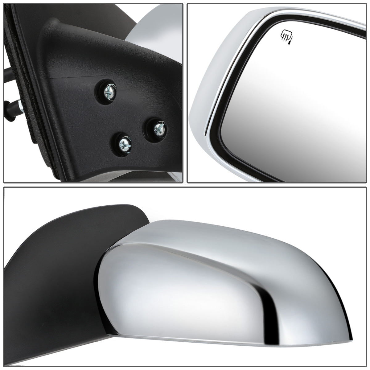 RETROVISOR MIRROR - OEM - 05-20 NISSAN FRONTIER - POWERED - HEATED - FOLDING - CHROME COVER - RIGHT