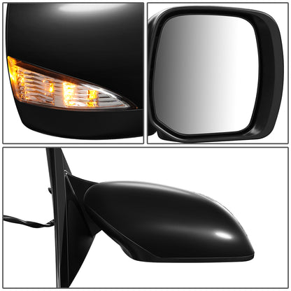 RETROVISOR MIRROR - OEM - 16+ NISSAN TITAN, ARMADA - POWERED - HEATED - W/ SIGNAL LIGHT - POWER FOLDING - TEXTURED - BLACK - RIGHT