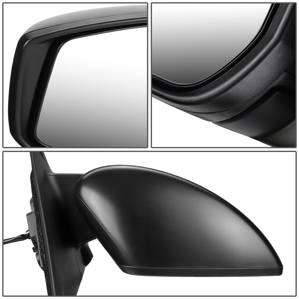 RETROVISOR MIRROR - OEM - 18-20 NISSAN KICKS - POWERED - FOLDING - TEXTURED - BLACK