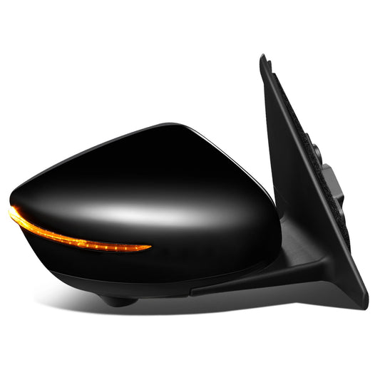 RETROVISOR MIRROR - OEM - 18-20 NISSAN KICKS - POWERED - HEATED - W/ SIGNAL LIGHT - W/ CAMERA - W/ BSD - FOLDING - BLACK MATERIAL - RIGHT