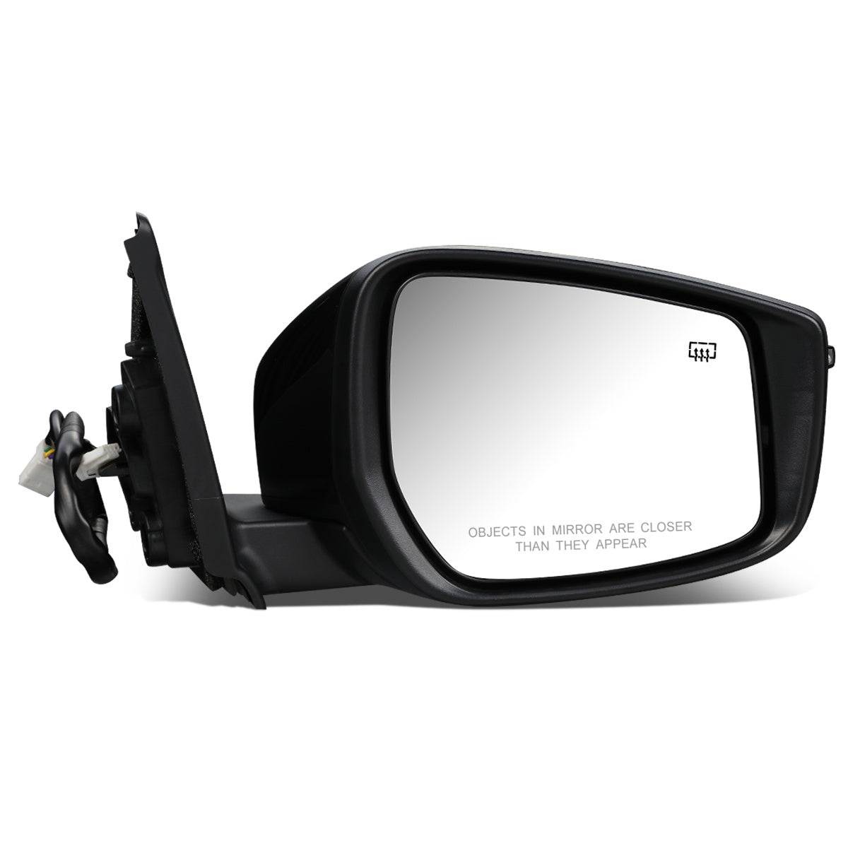 RETROVISOR MIRROR - OEM - 18-20 NISSAN KICKS - POWERED - HEATED - W/ SIGNAL LIGHT - W/ CAMERA - W/ BSD - FOLDING - BLACK MATERIAL - RIGHT