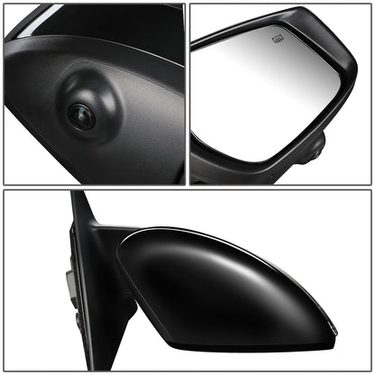 RETROVISOR MIRROR - OEM - 18-20 NISSAN KICKS - POWERED - HEATED - W/ SIGNAL LIGHT - W/ CAMERA - W/ BSD - FOLDING - BLACK MATERIAL - RIGHT