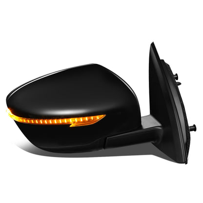 RETROVISOR MIRROR - OEM - 17-19 NISSAN ROGUE SPORT - POWERED - W/ SIGNAL LIGHT - FOLDING - BLACK MATERIAL - RIGHT