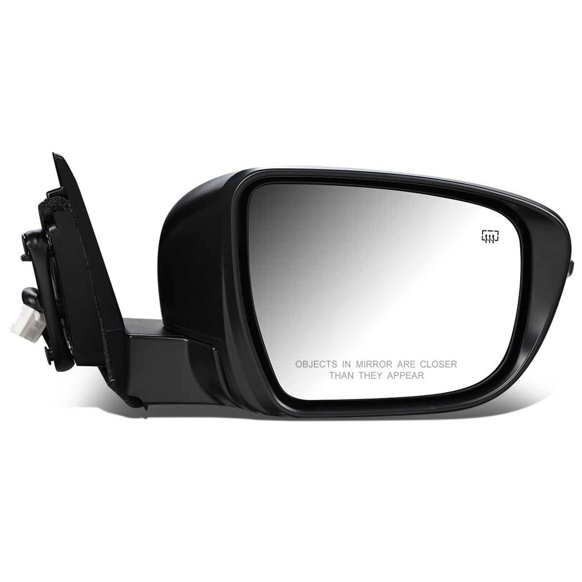 RETROVISOR MIRROR - OEM - 17-19 NISSAN ROGUE SPORT - POWERED - HEATED - W/ SIGNAL LIGHT - FOLDING - BLACK MATERIAL - RIGHT