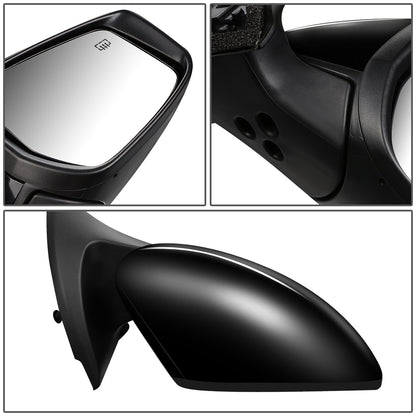 RETROVISOR MIRROR - OEM - 18-19 NISSAN LEAF - POWERED - HEATED - FOLDING - BLACK MATERIAL - RIGHT