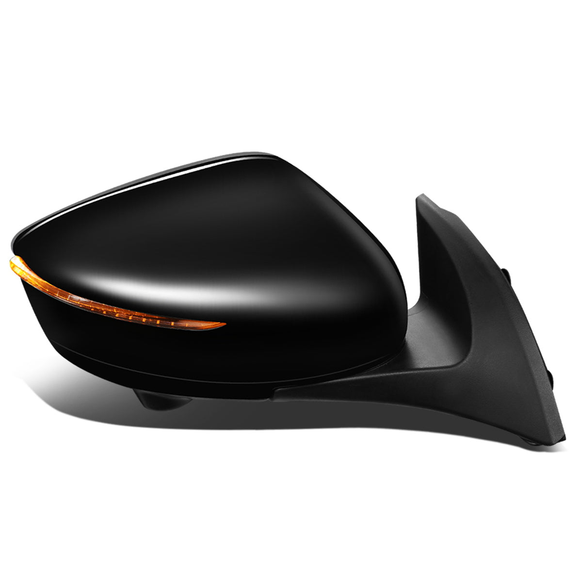 RETROVISOR MIRROR - OEM - 18-19 NISSAN LEAF - POWERED - HEATED - W/ SIGNAL LIGHT - W/ BSD - W/ CAMERA - FOLDING - BLACK MATERIAL - RIGHT