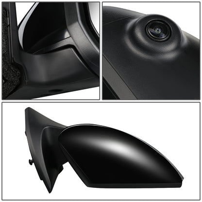 RETROVISOR MIRROR - OEM - 18-19 NISSAN LEAF - POWERED - HEATED - W/ SIGNAL LIGHT - W/ BSD - W/ CAMERA - FOLDING - BLACK MATERIAL - RIGHT