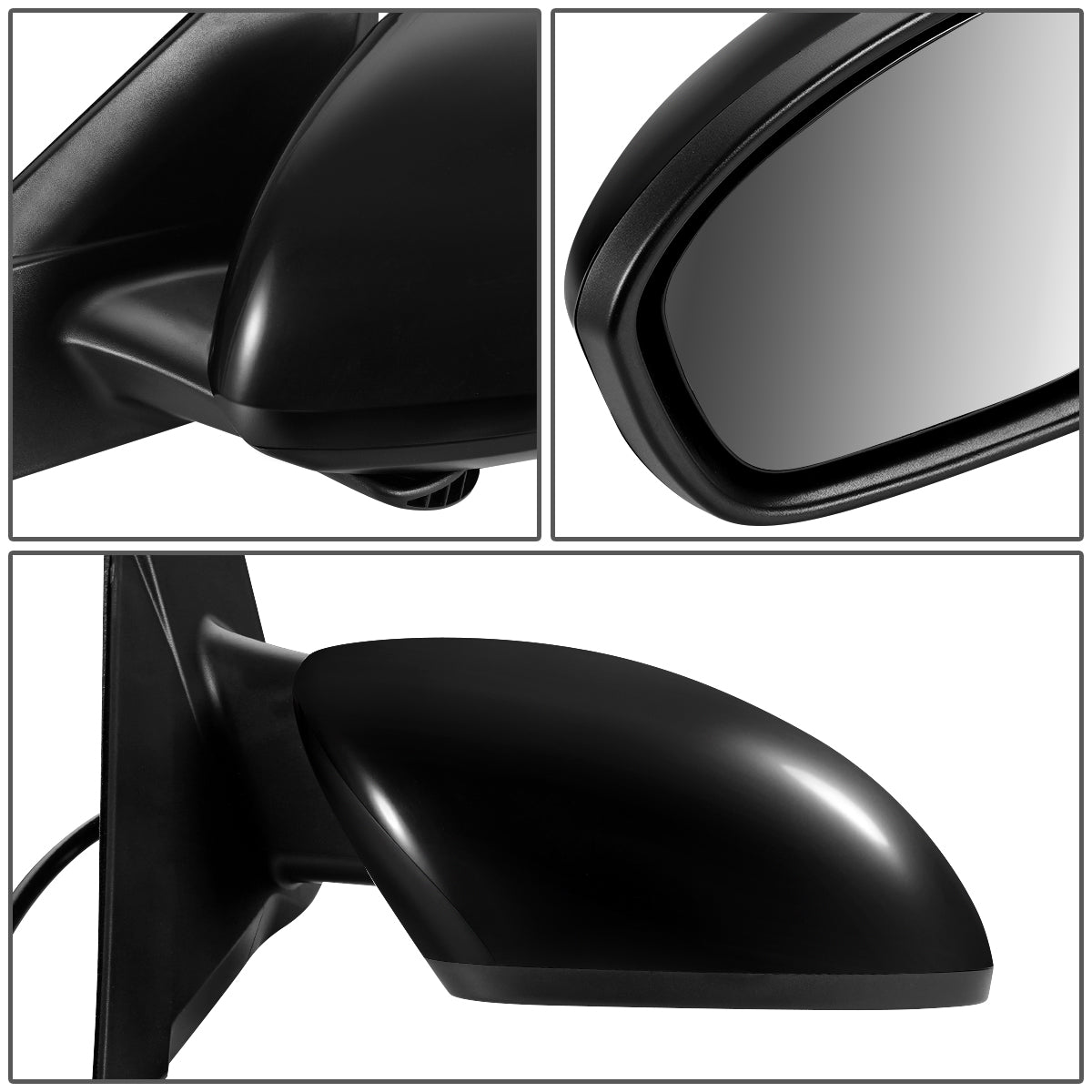 RETROVISOR MIRROR - OEM - 19+ NISSAN ALTIMA 4-DR - POWERED - FOLDING - TEXTURED - BLACK MATERIAL - RIGHT