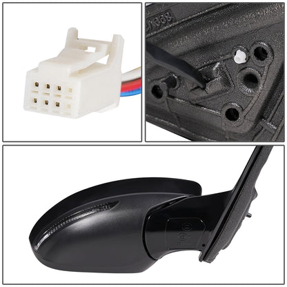 RETROVISOR MIRROR - OEM - 19+ NISSAN ALTIMA 4-DR - POWERED - HEATED - W/ SIGNAL LIGHT - FOLDING - BLACK MATERIAL - RIGHT