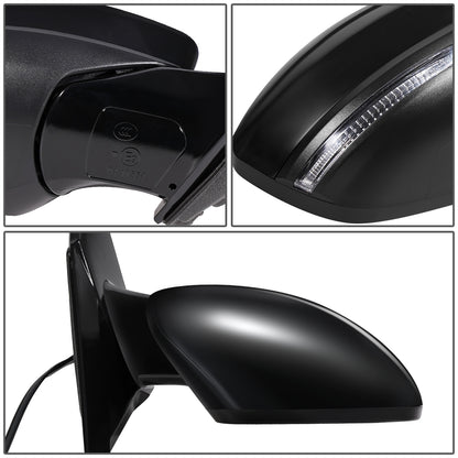 RETROVISOR MIRROR - OEM - 19+ NISSAN ALTIMA 4-DR - POWERED - HEATED - W/ SIGNAL LIGHT - FOLDING - BLACK MATERIAL - RIGHT