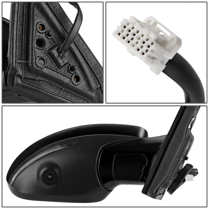 RETROVISOR MIRROR - OEM - 19+ NISSAN ALTIMA 4-DR - POWERED - HEATED - W/ SIGNAL LIGHT - W/ CAMERA - FOLDING - BLACK MATERIAL - RIGHT