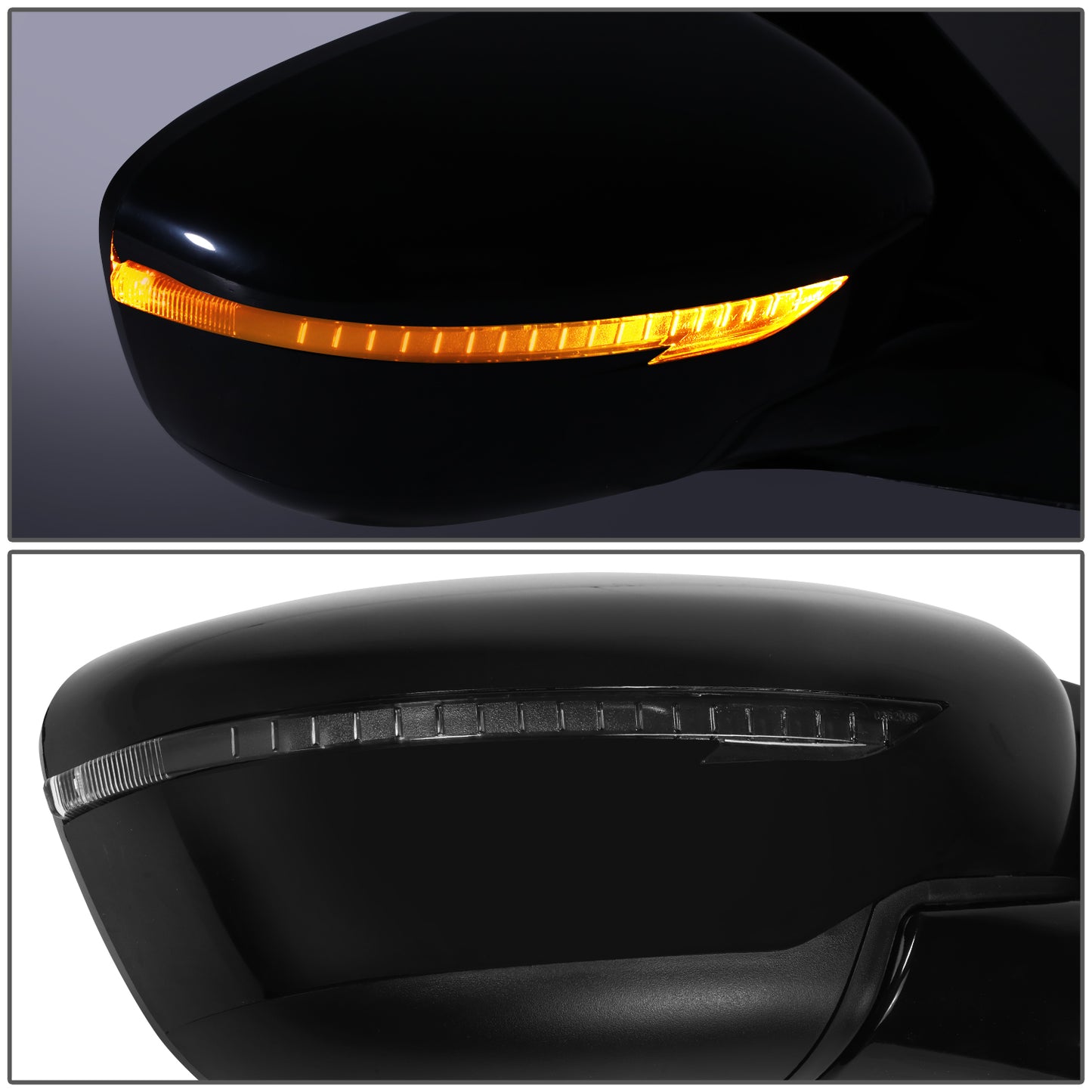 RETROVISOR MIRROR - OE STYLE - NISSAN PATHFINDER 18-20 - WITH POWER WITH SIGNAL - PASSENGER SIDE - PAINT TO MATCH - BLACK
