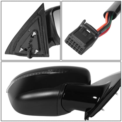 RETROVISOR MIRROR - OE STYLE - NISSAN PATHFINDER 18-20 - WITH POWER WITH SIGNAL - PASSENGER SIDE - PAINT TO MATCH - BLACK