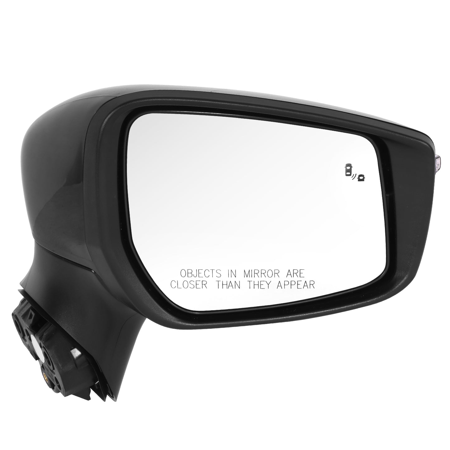 RETROVISOR MIRROR - OE STYLE - NISSAN VERSA 20-24 - WITH POWER WITH HEATED WITH SIGNAL WITH BLIND SPOT - PASSENGER SIDE - PAINT TO MATCH - BLACK