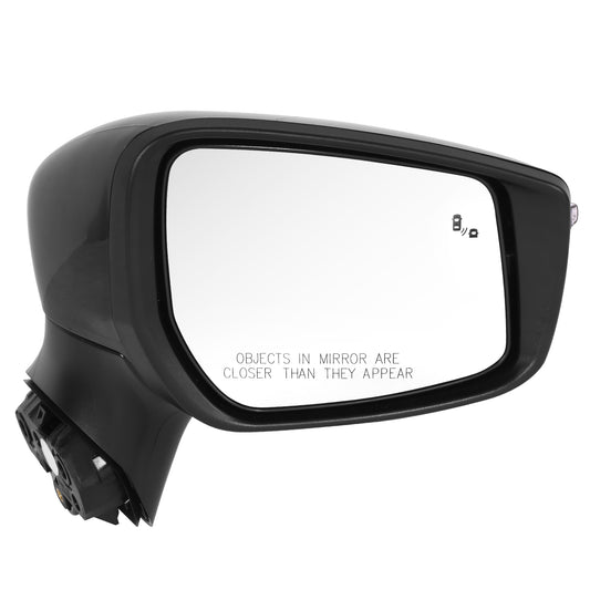 RETROVISOR MIRROR - OE STYLE - NISSAN VERSA 20-24 - WITH POWER WITH HEATED WITH SIGNAL WITH BLIND SPOT - PASSENGER SIDE - PAINT TO MATCH - BLACK