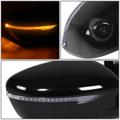 RETROVISOR MIRROR - OE STYLE - NISSAN MURANO 15-16 - WITH POWER WITH HEATED WITH CAMERA WITH SIGNAL WITH MEMORY - PASSENGER SIDE - PAINT TO MATCH - BLACK