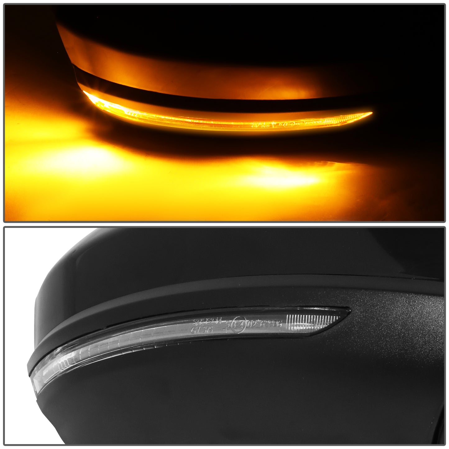 RETROVISOR MIRROR - OE STYLE - NISSAN SENTRA 20-21 - WITH POWER WITH HEATED WITH SIGNAL - PASSENGER SIDE - PAINT TO MATCH - BLACK