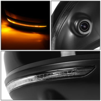 RETROVISOR MIRROR - OE STYLE - NISSAN SENTRA 20-21 - WITH POWER WITH HEATED WITH SIGNAL WITH CAMERA - PASSENGER SIDE - PAINT TO MATCH - BLACK