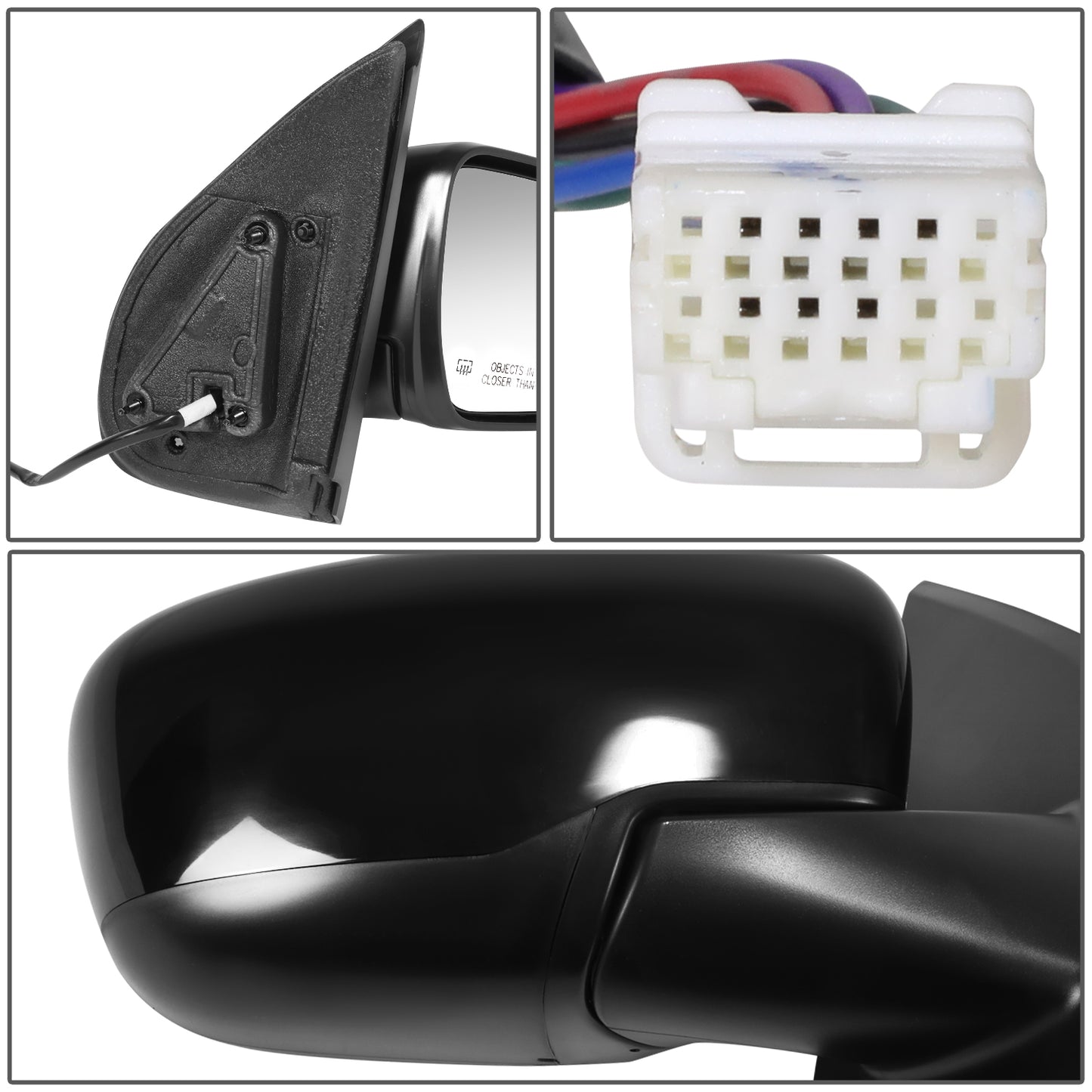 RETROVISOR MIRROR - OE STYLE - NISSAN FRONTIER 22-24 - WITH POWER WITH HEATED WITH BLIND SPOT - PASSENGER SIDE - PAINT TO MATCH - BLACK