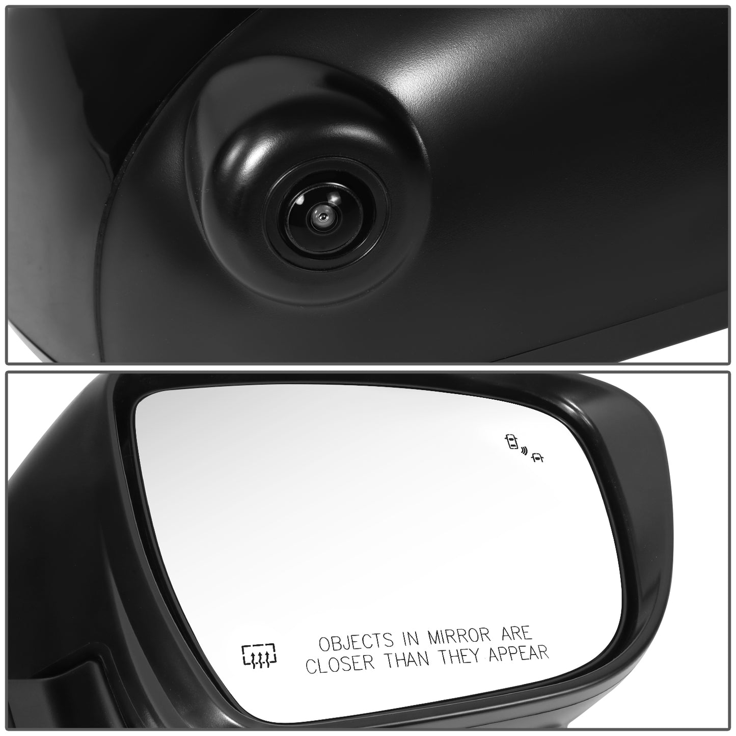 RETROVISOR MIRROR - OE STYLE - NISSAN FRONTIER 22-24 - WITH POWER WITH HEATED WITH BLIND SPOT WITH CAMERA - PASSENGER SIDE - PAINT TO MATCH - BLACK