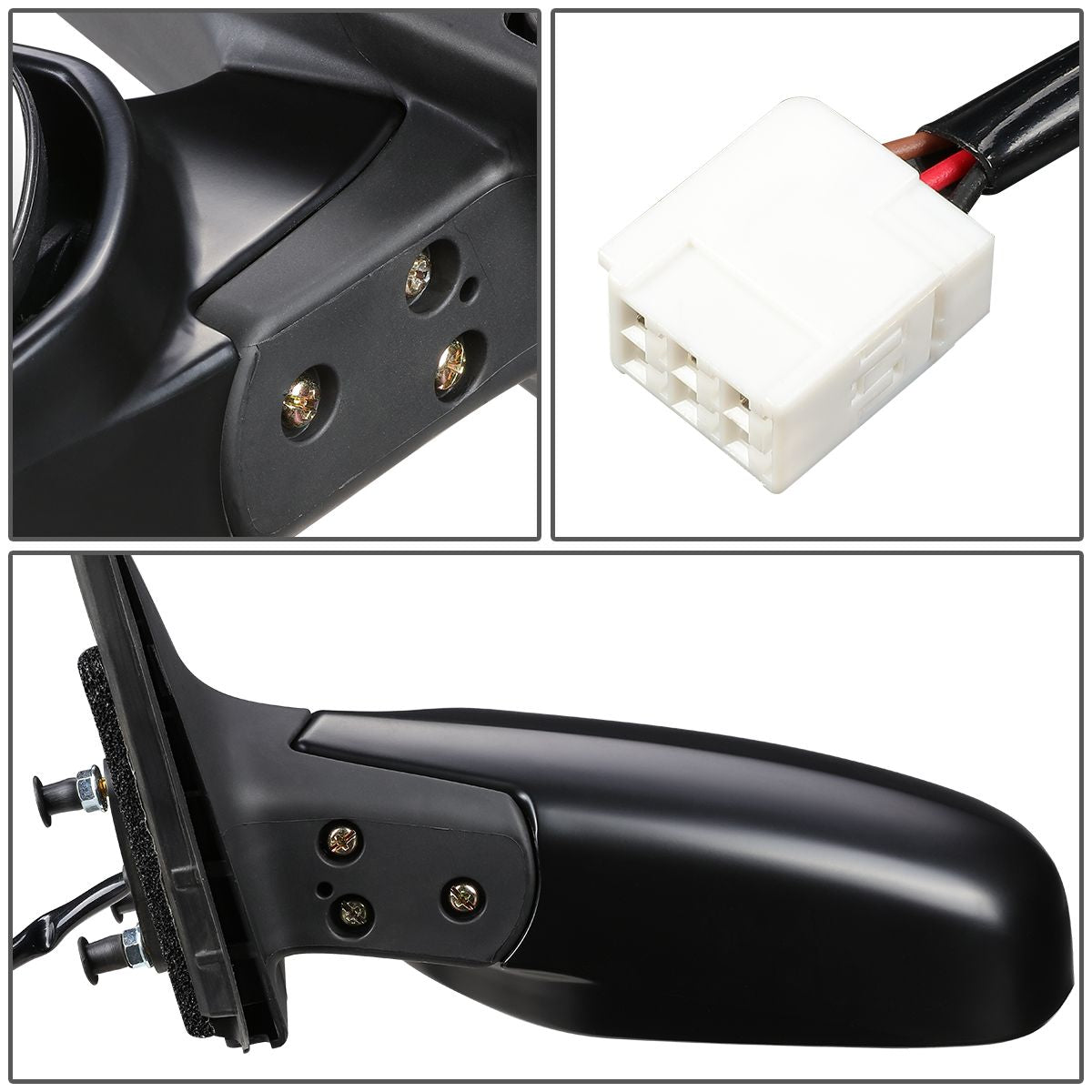 RETROVISOR MIRROR - OEM - 04-06 SCION XB - POWERED - PAINTABLE - BLACK - LEFT