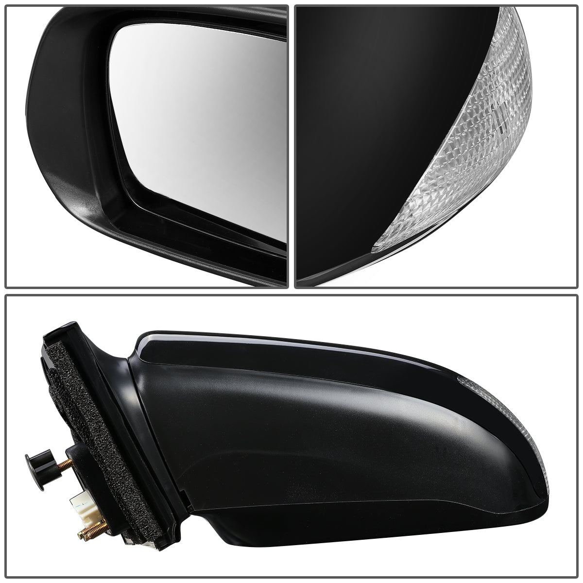 RETROVISOR MIRROR - OEM - 05-10 SCION TC - POWERED - PAINTABLE - BLACK - LEFT