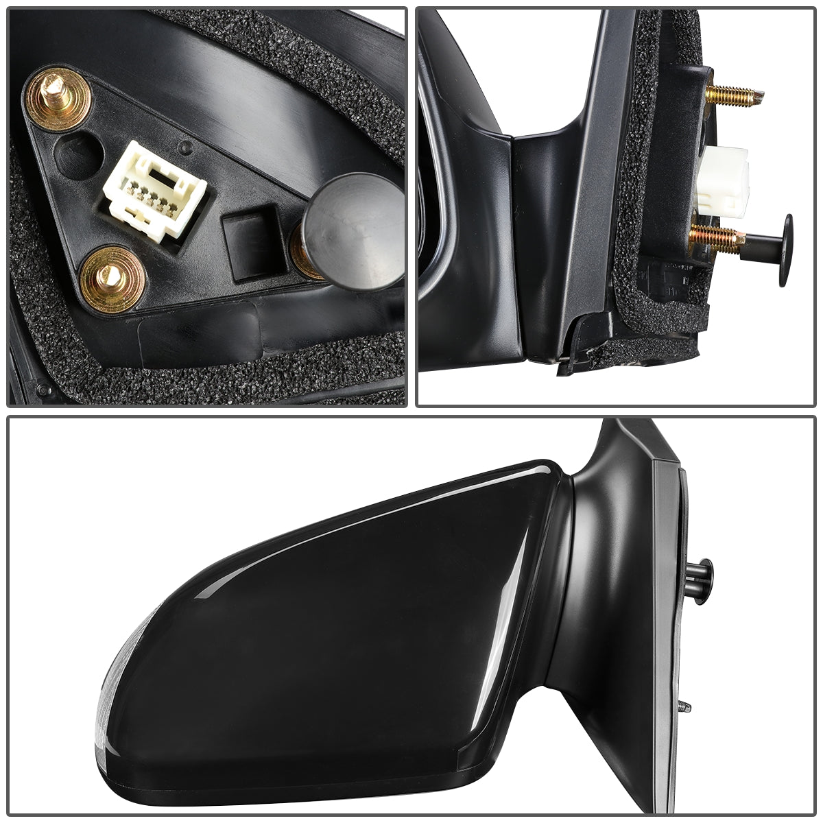 RETROVISOR MIRROR - OEM - 05-10 SCION TC - POWERED - PAINTABLE - BLACK - LEFT