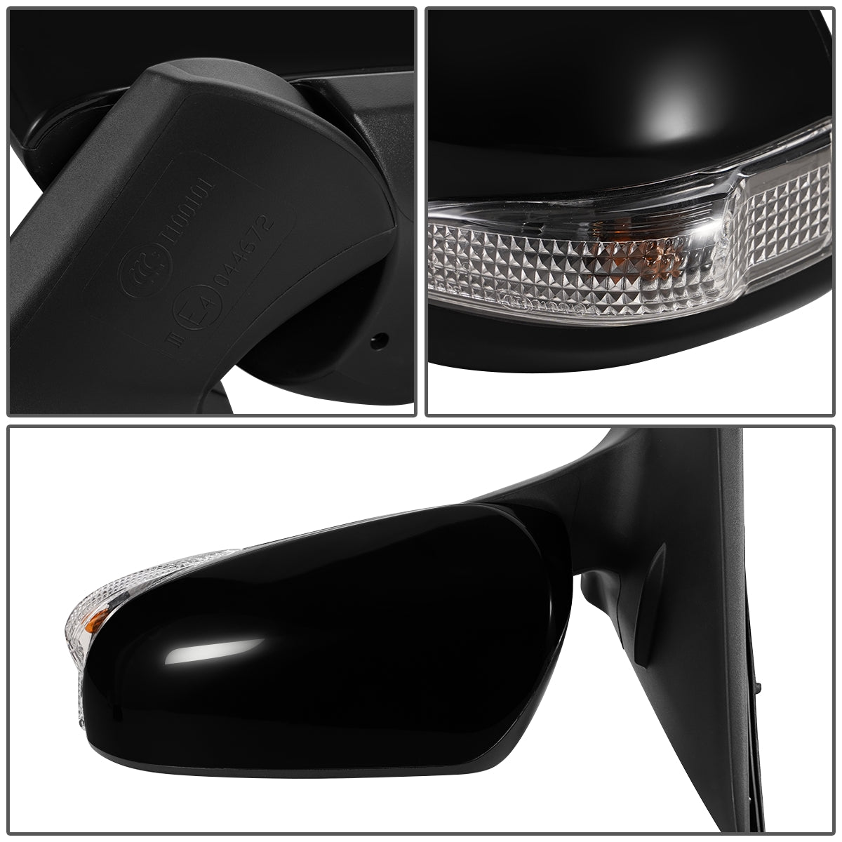 RETROVISOR MIRROR - OEM - 15+ TOYOTA IM - POWERED - HEATED - W/ SIGNAL LIGHT - POWER FOLDING - BLACK MATERIAL - LEFT