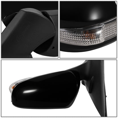 RETROVISOR MIRROR - OEM - 15+ TOYOTA IM - POWERED - HEATED - W/ SIGNAL LIGHT - POWER FOLDING - BLACK MATERIAL - LEFT