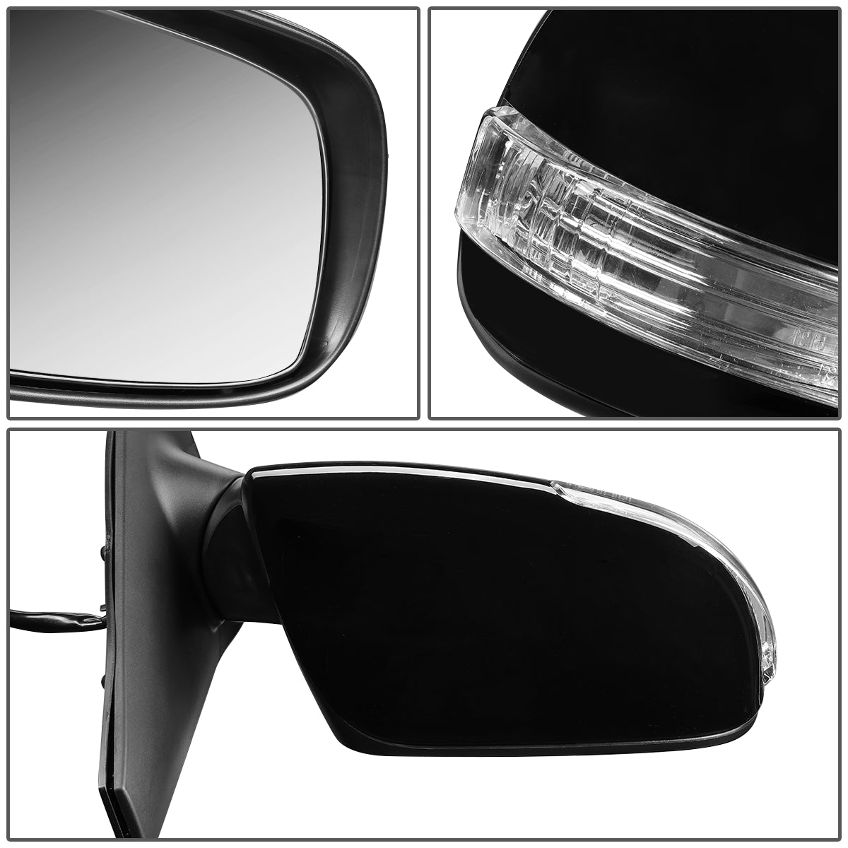 RETROVISOR MIRROR - OEM - 08-15 SCION XB - POWERED - PAINTABLE - BLACK - RIGHT