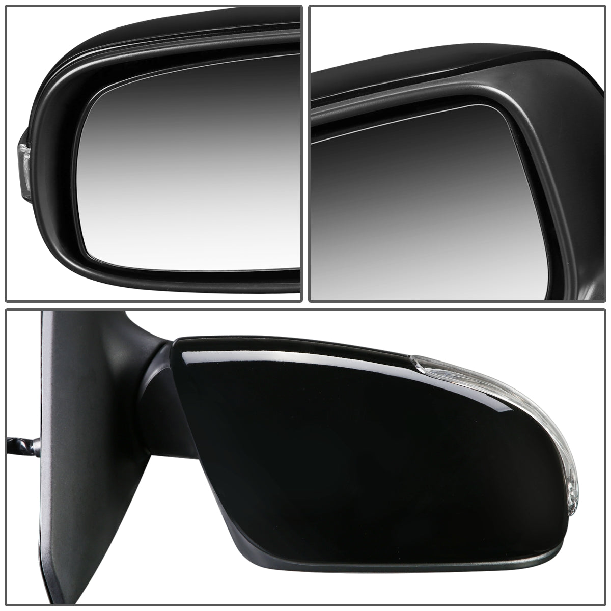 RETROVISOR MIRROR - OEM - 11-16 SCION TC - POWERED - PAINTABLE - BLACK - RIGHT